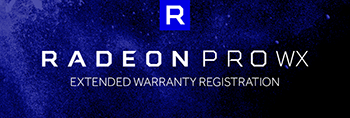 radeon pro warranty registration banner