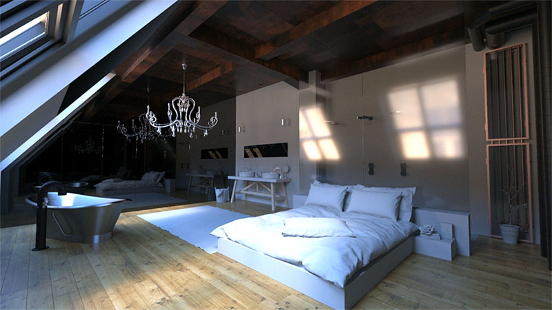 FireRender_BedroomScene